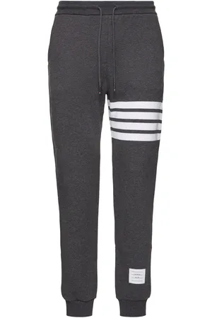 Thom Browne Intarsia Stripes Cotton Sweatpants
