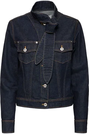 Lanvin Denim Jacket W/ Scarf Collar