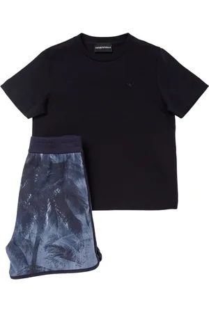 Emporio Armani Printed Jersey T-shirt & Shorts