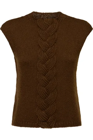 LEMAIRE Wool Blend Cable Knit Vest