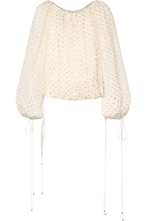 Chloé Polka Dot Silk Blend Top