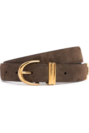 Khaite Bambi Skinny Suede Belt