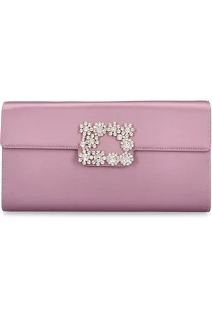 Roger Vivier Lvr Exclusive Satin Envelope Clutch
