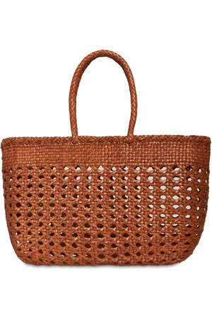 Dragon Diffusion Cannage Kanpur Leather Basket Bag