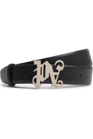 Palm Angels Pa Monogram Leather Belt