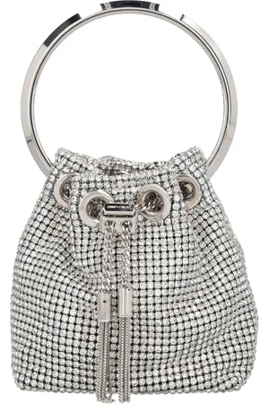 Jimmy Choo Micro Bon Bon Crystal Top Handle Bag