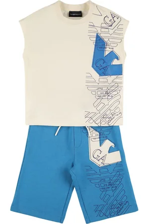 Emporio Armani Printed Jersey T-shirt & Shorts