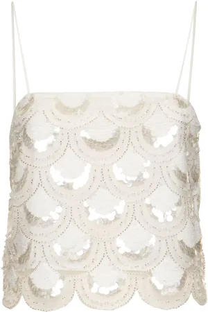 ROTATE Sequined Crop Top