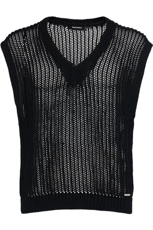 Dsquared2 V Neck Cotton Knit Vest