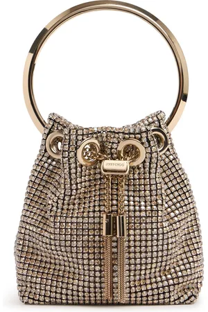 Jimmy Choo Micro Bon Bon Crystal Top Handle Bag