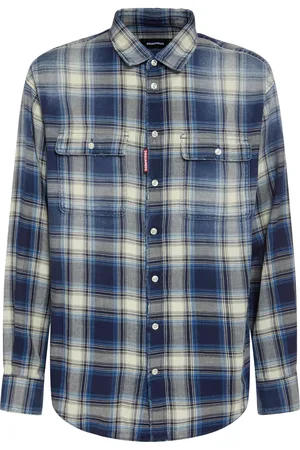 Dsquared2 D2 Washed Check Cotton Shirt