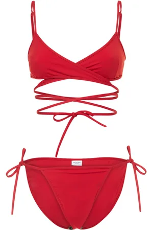 Balenciaga Wraparound Nylon Bikini
