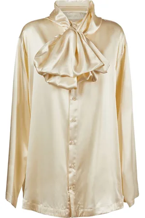 Balenciaga Hooded Silk Shirt