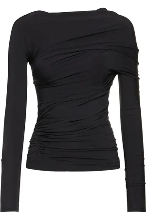 Balenciaga Twisted Cupro Blend Top