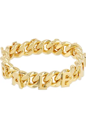 Balenciaga Chain Logo Brass Bracelet