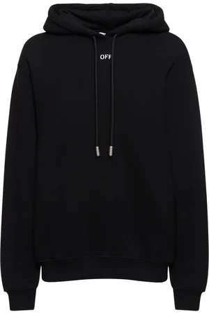 OFF-WHITE Diag Embroidered Regular Cotton Hoodie