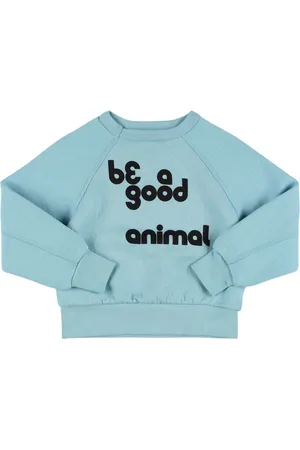 The Animals Observatory Animal Shark Cotton Blend Sweatshirt