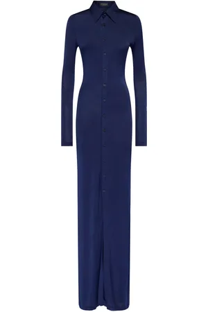 Balenciaga Stretch Fluid Jersey Maxi Dress