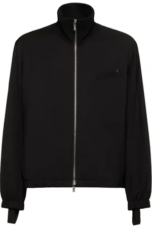 Helmut Lang Zip-up Wool Bomber Jacket