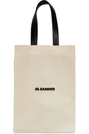 Jil Sander Linen & Canvas Logo Tote Bag