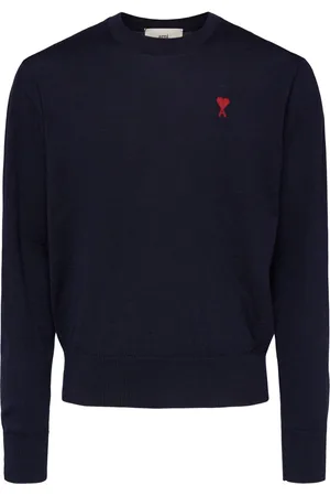 Ami Logo Wool Crewneck Sweater