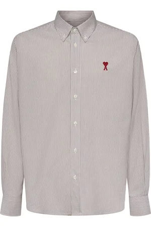 Ami Oxford Logo Cotton Shirt
