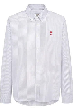 Ami Oxford Logo Cotton Shirt