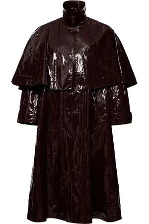 Chloé Lacquered Cotton Long Trench Coat