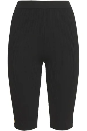 Saint Laurent Ribbed Stretch Viscose Shorts
