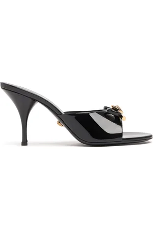 VERSACE 85mm Opera Patent Leather Mules
