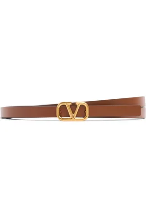 VALENTINO GARAVANI 1cm Reversible Leather Belt