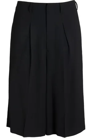 Ami Long Wool Blend Twill Bermuda Shorts