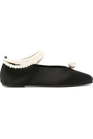 MAGDA BUTRYM 10mm Embellished Satin Ballet Flats