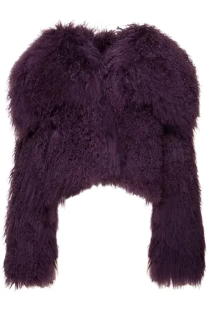 The Attico Oversized Mongolian Fur Coat