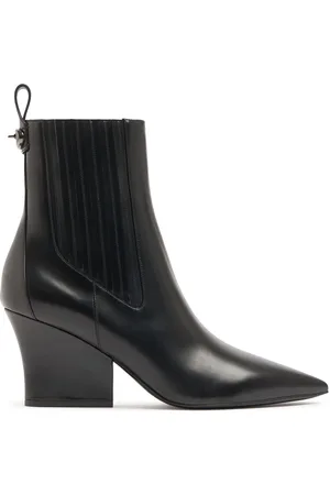 VALENTINO GARAVANI 75mm Vlogo Lockette Leather Ankle Boots