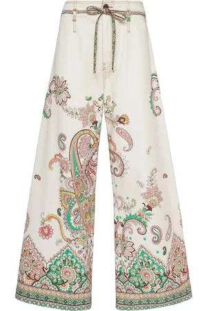 Etro Printed Denim Flared Jeans