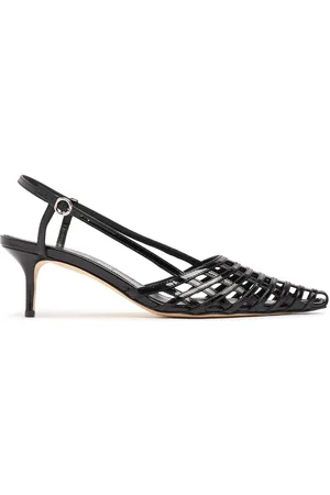 Aeyde 55mm Helit Patent Leather Slingbacks