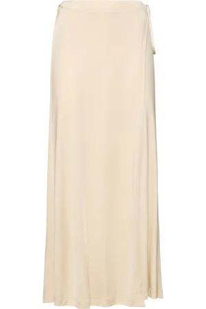 Helmut Lang Fluid Viscose Midi Wrap Skirt