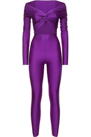 The Andamane Kendall Shiny Stretch Lycra Jumpsuit