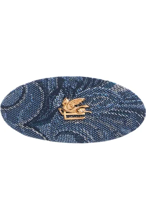 Etro Fiore Denim Hair Clip