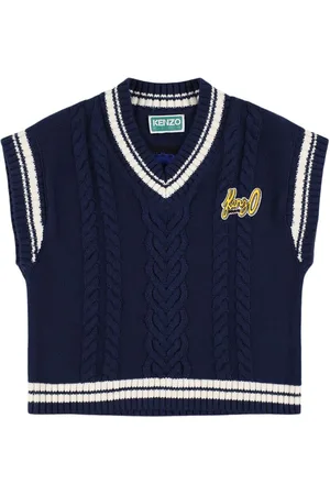 Kenzo Cotton Blend Knit Vest