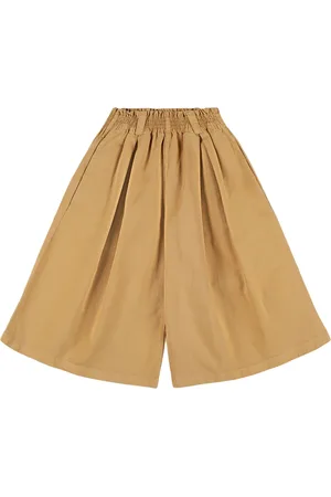 Kenzo Cotton Blend Twill Wide Leg Pants