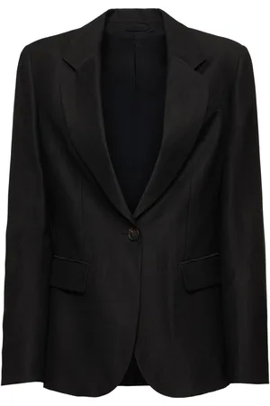 Brunello Cucinelli Fluid Linen Blend Twill Blazer