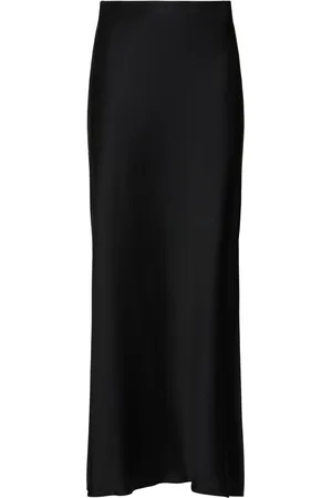 Brunello Cucinelli Cady Side Slit Long Skirt