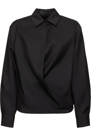 VALENTINO Wool Blend Wrap Shirt