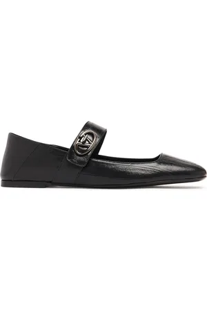 VALENTINO GARAVANI 5mm Vlogo Locker Ballerina Flats