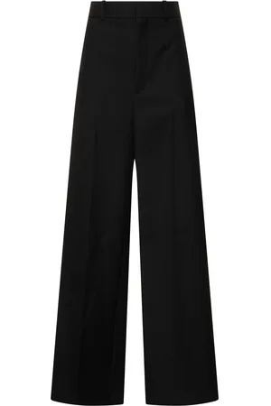 Carven Evening Straight Wool Tuxedo Pants