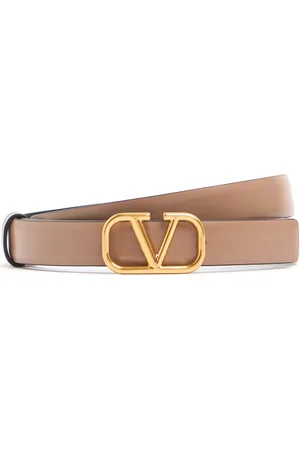 VALENTINO GARAVANI 20mm Vlogo Reversible Leather Belt