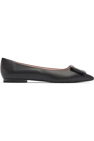 Roger Vivier 10mm Gommettine Leather Ballerinas