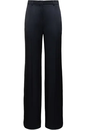 Alberta Ferretti Satin Wide Leg Pants